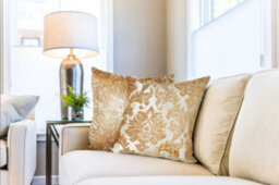 Baroque Cushion Cover In Taupe - thumbnail 2