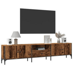 Walplus Tv Cabinet With Drawer Old Wood 200X25X44 Cm Engineered Wood - thumbnail 3