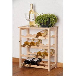 Urbn-Living Easygift 55Cm Height 16 Bottle Wooden Wine Rack Holder Stackable Storage Display Shelf Side Cabinet - thumbnail 1