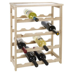 Urbn-Living Easygift 55Cm Height 16 Bottle Wooden Wine Rack Holder Stackable Storage Display Shelf Side Cabinet - thumbnail 2