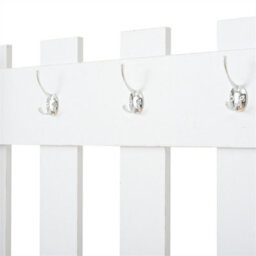 Abrihome 5-In-1 Coat Stand With Shoe Rack, Coat Hooks, Bench & Mirror - 135X180X25Cm, White - thumbnail 9