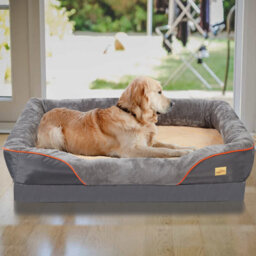 Bingopaw Large Orthopedic Dog Bed High-Loft Pet Sofa Cushion Nestling Chaise Bed,83X57X25Cm - thumbnail 5