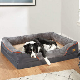 Bingopaw Large Orthopedic Dog Bed High-Loft Pet Sofa Cushion Nestling Chaise Bed,83X57X25Cm - thumbnail 1