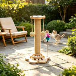 1Pc Large Cat Tree Scratching Post Pet Climbing Tower Kitten Activity Centre Kitten - thumbnail 1