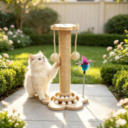 1Pc Large Cat Tree Scratching Post Pet Climbing Tower Kitten Activity Centre Kitten - thumbnail 5