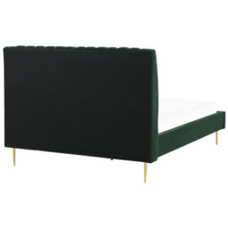 Beliani Bed Velvet Marville 140 X 200 Cm (Eu Double) Emerald Green - thumbnail 6