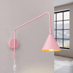 Sollux Lighting Nox Steel Pink 1 Lights Modern Wall Lamps - thumbnail 3