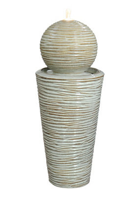 Outdoor Living UK Montilla Ceramic Contemporary Water Feature Without Cover