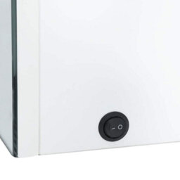 Berkfield Stylish Led Bathroom Mirror Cabinet 89X14X62 Cm Shining White - thumbnail 6