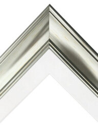 Frames By Post Scandi Vintage Silver Frame With White Mount For Image Size 16 X 12 Inch - thumbnail 5