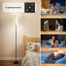 Emitto Led Floor Lamp Dimmable With Remote And Foot Switch Bulb Included - thumbnail 8