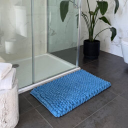 Allure Bath Fashions Bobbi Giant Bobble Bath Mat - Blue - thumbnail 4