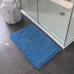 Allure Bath Fashions Bobbi Giant Bobble Bath Mat - Blue - thumbnail 5
