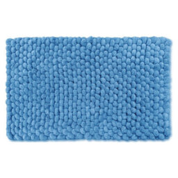 Allure Bath Fashions Bobbi Giant Bobble Bath Mat - Blue