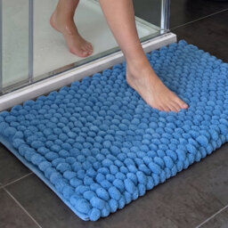 Allure Bath Fashions Bobbi Giant Bobble Bath Mat - Blue - thumbnail 3