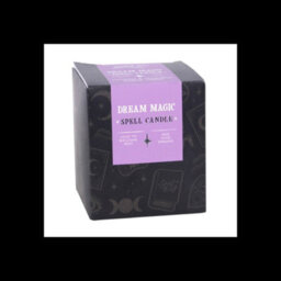 Dream Magic Lavender & Chamomile Scented Candle Purple Glass Spell Candle - thumbnail 5