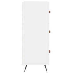 Berkfield Chest Of Drawers White 69.5X34X90 Cm Engineered Wood - thumbnail 7