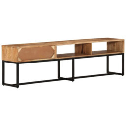 Berkfield Tv Cabinet 160X30X45 Cm Solid Wood Acacia - thumbnail 4
