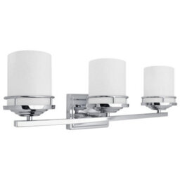 Long Life Lamps Company Modern Indoor 3 Frosted Glass Sconce Chrome Ip44 Wall Light H3093 With Led G9 Warm White