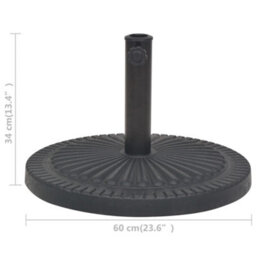 Walplus Parasol Base Resin Round Black 29 Kg - thumbnail 7