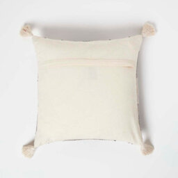 Homescapes Malmo Handwoven Textured Grey & Black Cushion 45 X 45 Cm - thumbnail 3