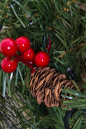 Christmas Tree World The Pre-Lit Connectable 270Cm Majestic Dew Pine Garland - thumbnail 7
