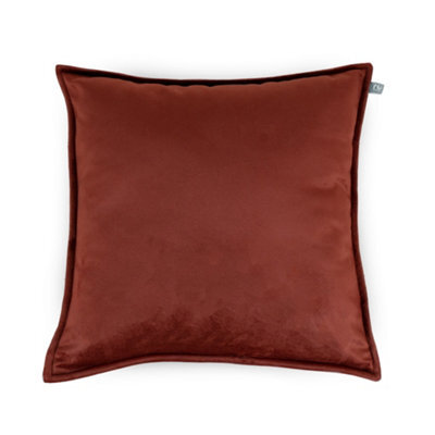 rucomfy Beanbags Rucomfy Velvet 45X45Cm Cushion - Oxblood Soft Decorative Throw Pillow - image 1