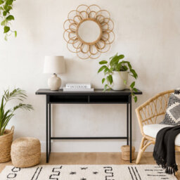 Wyld Haus Cape Town 2-Shelf Black Oak Console Table 1400 X 400 X 770 mm - thumbnail 2