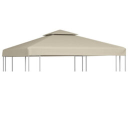 Walplus Gazebo Cover Canopy Replacement 310 G/ma Beige 3 X 3 M - thumbnail 1