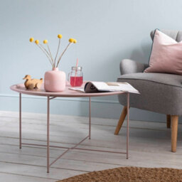 Nöa & Nani Noa & Nani Coffee Table Metal Side Table In Blush Pink Bjarni
