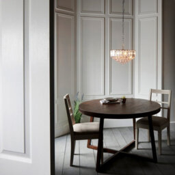 Luminosa Lighting Luminosa Fargo 3 Light Ceiling 39Cm Pendant Chrome, Clear Acrylic, E14 - thumbnail 4