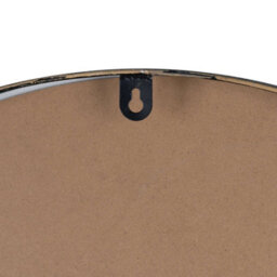 Wyld Haus Large 80Cm Vintage-Inspired Domed Round Wall Clock, Matt White Wood - thumbnail 5