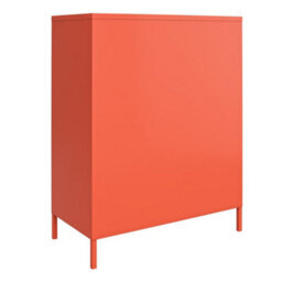 Novogratz Dorel Home Cache Metal Locker With 2 Doors Vertical In Orange - thumbnail 6