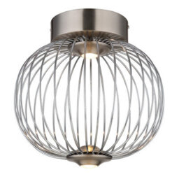 Luminosa Lighting Luminosa Galway 30Cm Globe Ceiling Light Nickel Matt Led 3000K - thumbnail 3