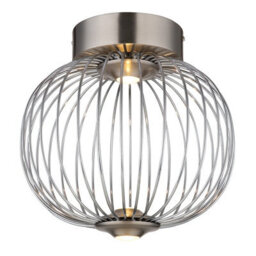 Luminosa Lighting Luminosa Galway 30Cm Globe Ceiling Light Nickel Matt Led 3000K - thumbnail 1