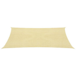 Berkfield Sunshade Sail 160 G/m2 Beige 3X4 M Hdpe - thumbnail 2