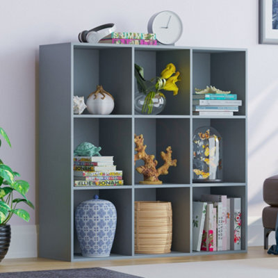 Lassic Vida Designs Durham Grey 3X3 Cube Storage Unit Bookcase Organiser - image 1