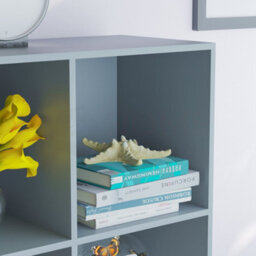 Lassic Vida Designs Durham Grey 3X3 Cube Storage Unit Bookcase Organiser - thumbnail 6