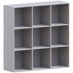 Lassic Vida Designs Durham Grey 3X3 Cube Storage Unit Bookcase Organiser - thumbnail 7