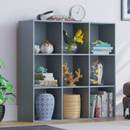 Lassic Vida Designs Durham Grey 3X3 Cube Storage Unit Bookcase Organiser