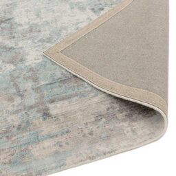 Blue Viscose Handmade , Luxurious , Modern Easy To Clean Abstract Rug For Living Room, Bedroom - 120Cm X 170Cm - thumbnail 5
