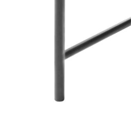 Wyld And Coco Retro Console Table Black Mdf And Metal 80 X 30 Cm Sliding Cabinet For Living Room - thumbnail 7