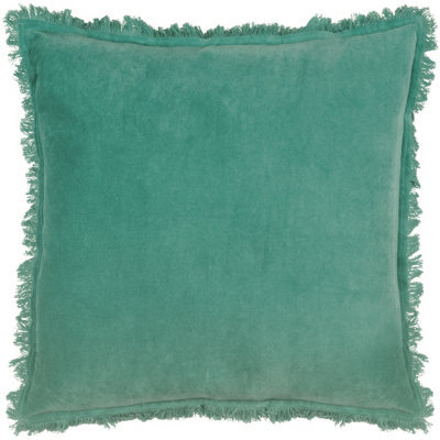 Furn. Gracie 100% Cotton Velvet Fringed Cushion Cover - image 1