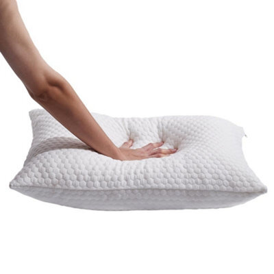 Living And Home Supportive Easy Sleep Medium Bamboo Fiber Memory Foam Adjustable Bed Pillow 66 X 48 Cm Without Cover - image 1