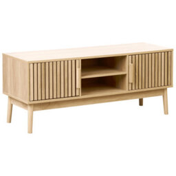 Beliani Mediterranean Tv Stand Lynwood Light Brown - thumbnail 1