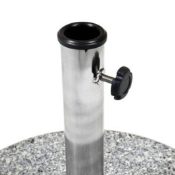 Charles Bentley 15Kg Round Granite Parasol Base Stone Umbrella Stand - thumbnail 5