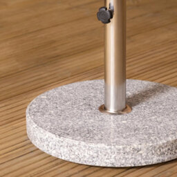 Charles Bentley 15Kg Round Granite Parasol Base Stone Umbrella Stand - thumbnail 2