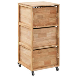 Berkfield Bathroom Cabinet 41X41X91 Cm Solid Walnut Wood - thumbnail 4