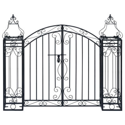 Vidaxl Ornamental Garden Gate Wrought Iron 122X20.5X100 Cm - image 1
