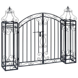 Vidaxl Ornamental Garden Gate Wrought Iron 122X20.5X100 Cm - thumbnail 2